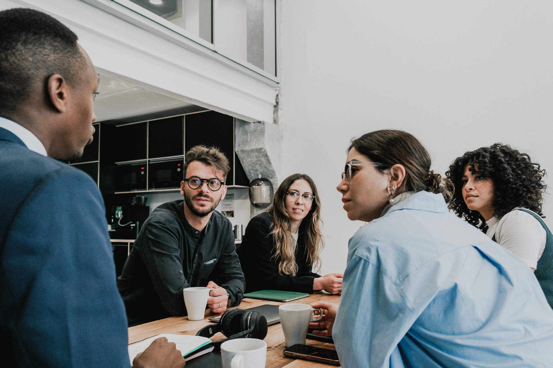 Cool Corporate Team Having a Meeting